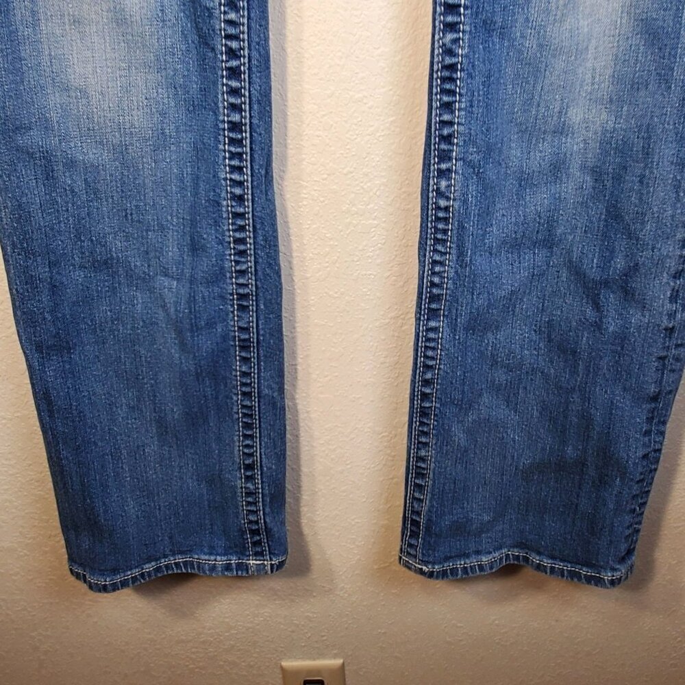Miss Me Womens Size 29 Medium Wash Bootcut Jeans With Embellished Back Pockets - Picture 9 of 15